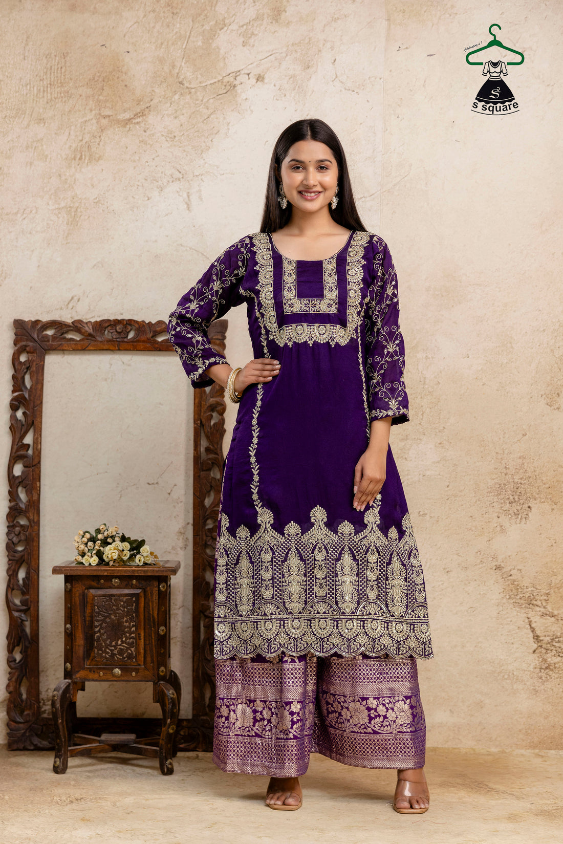 Royal Chikankari Work Kurti