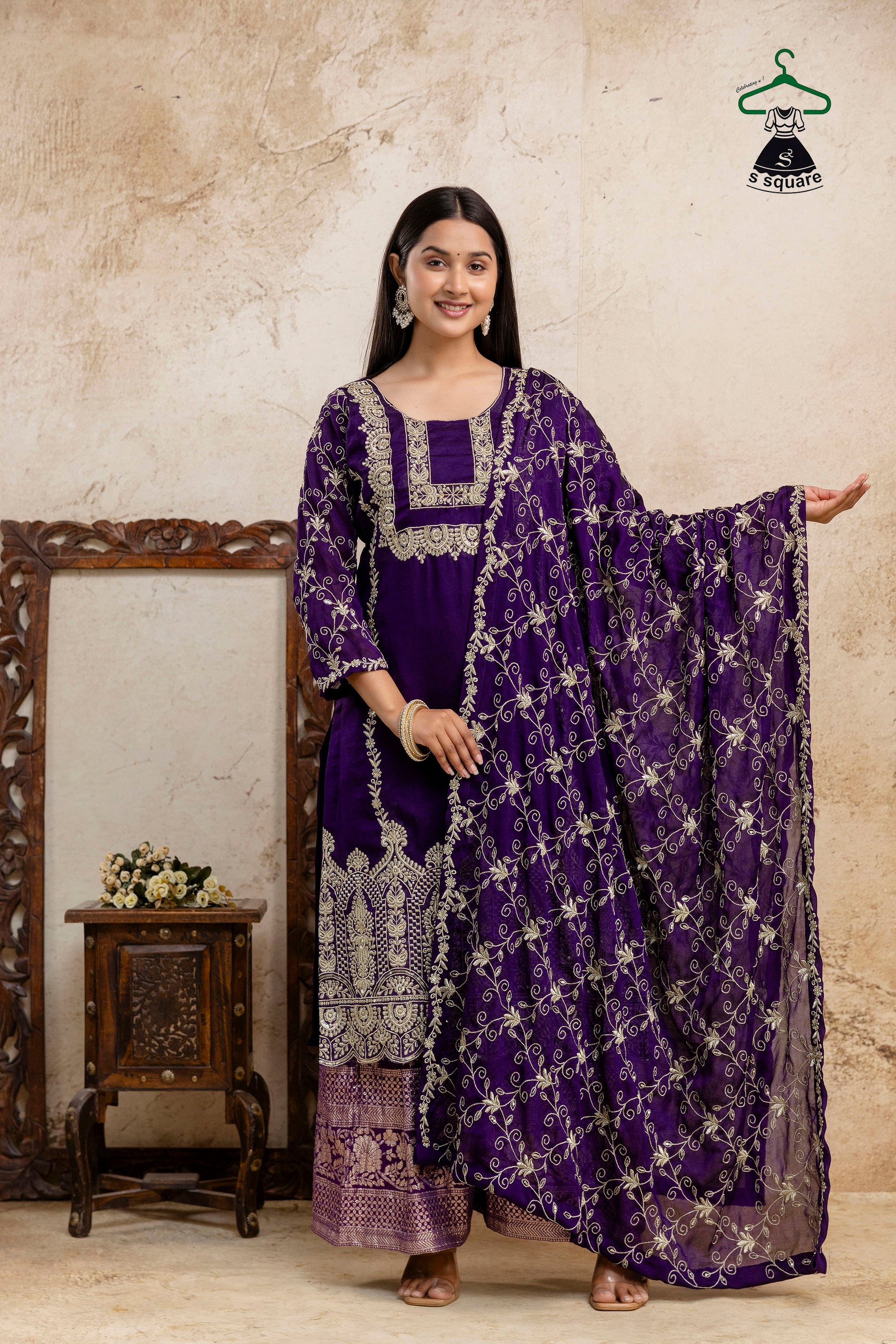 Royal Chikankari Work Kurti