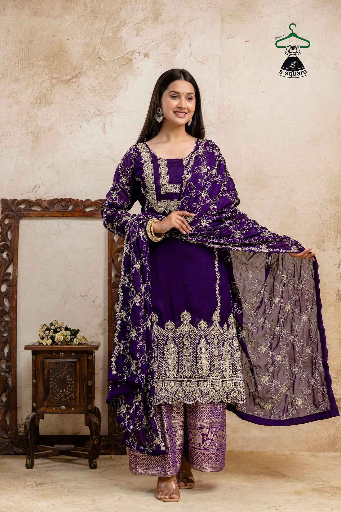 Royal Chikankari Work Kurti
