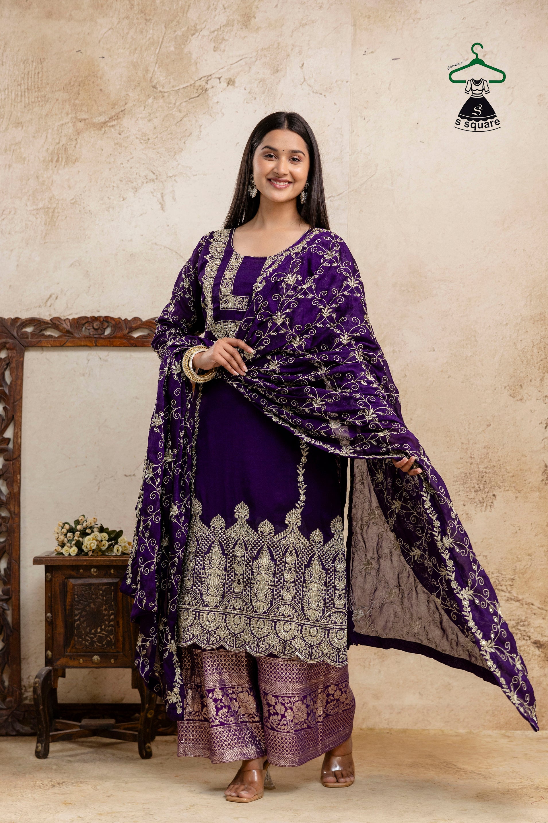 Royal Chikankari Work Kurti