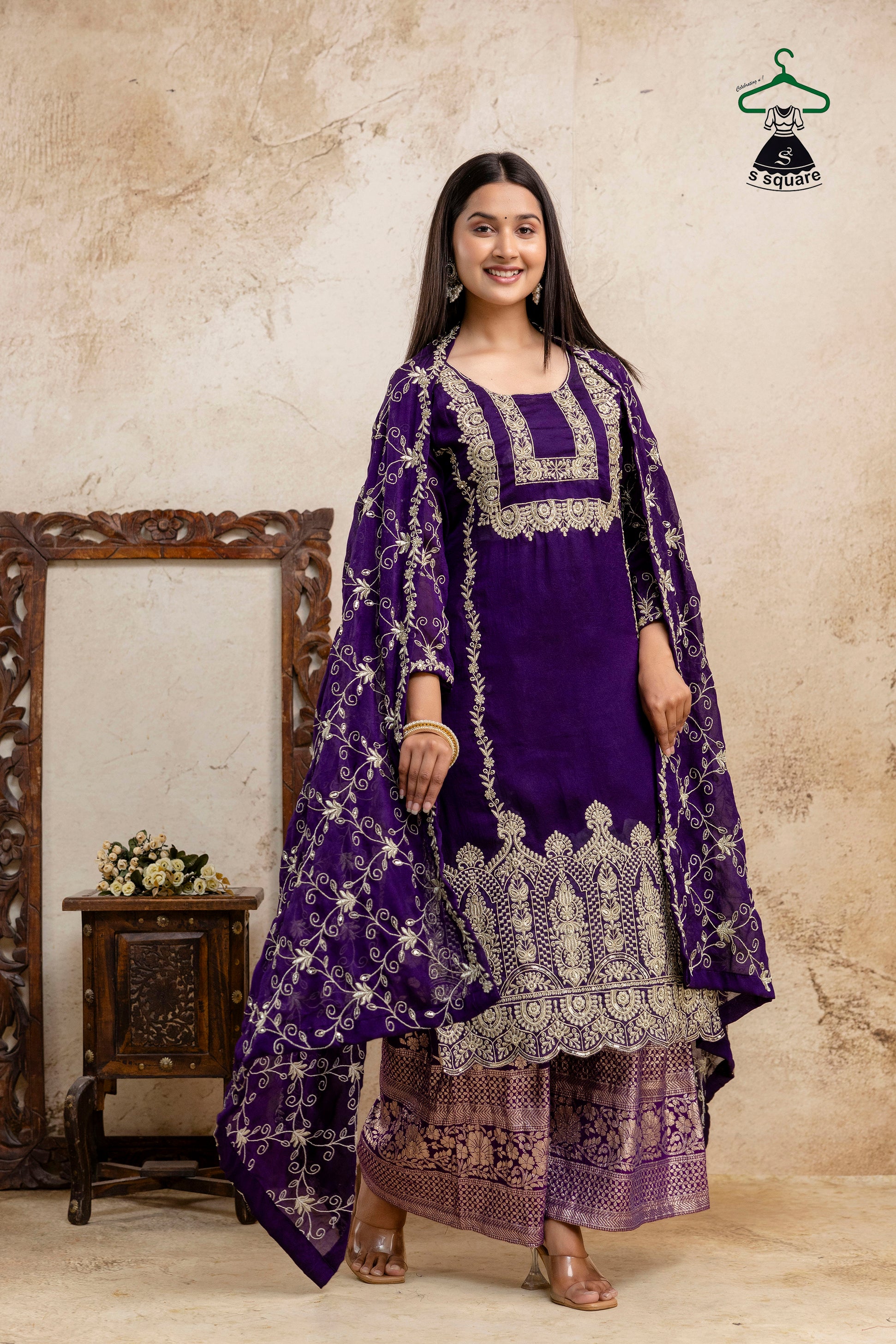 Royal Chikankari Work Kurti