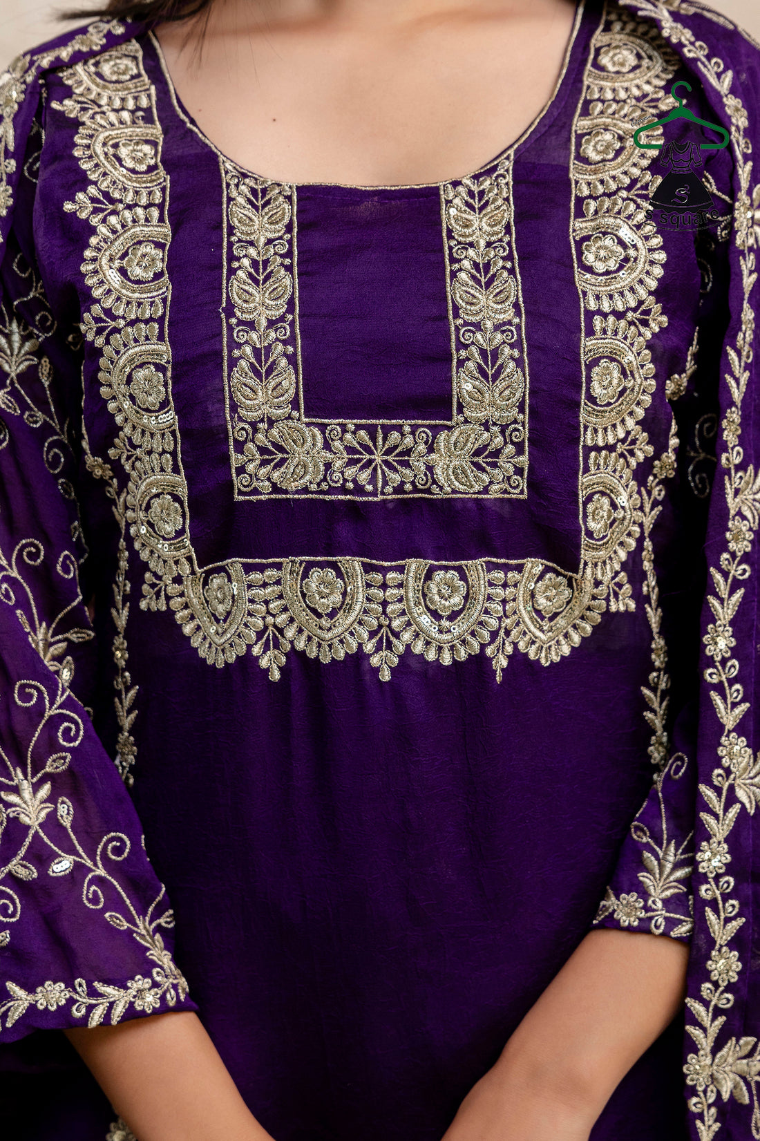 Royal Chikankari Work Kurti