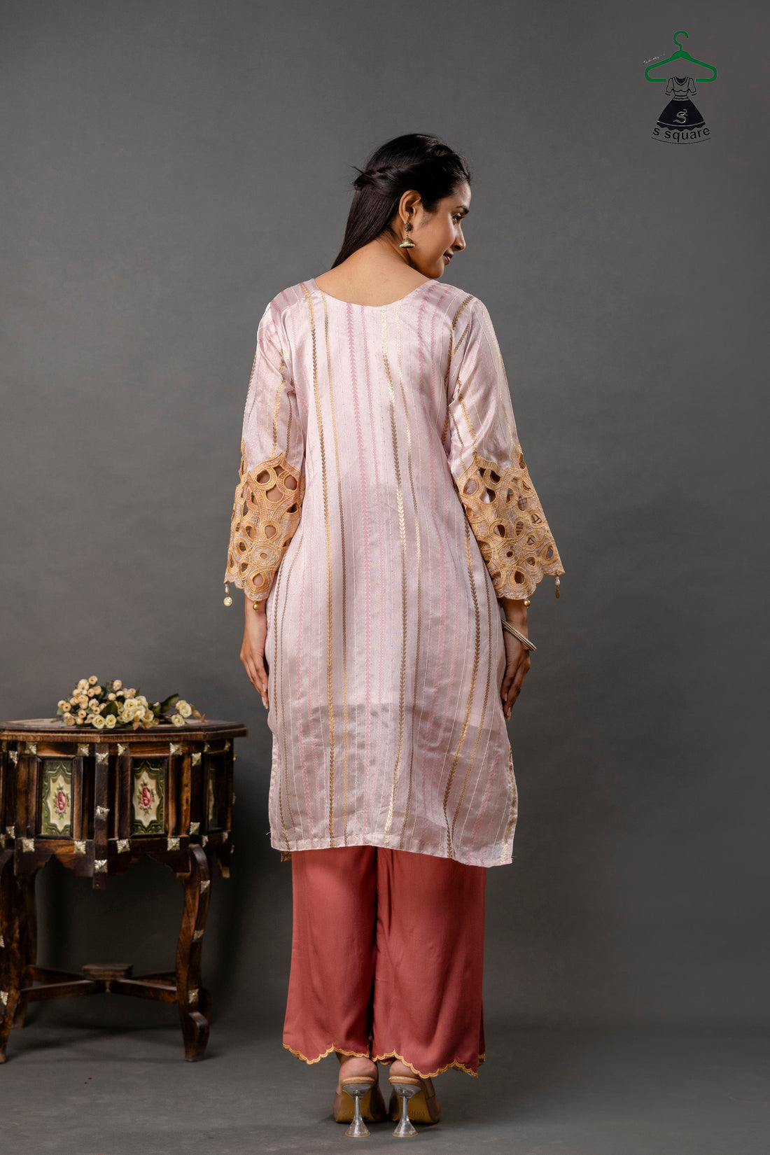 Cutwork 3 Piece Suit With Digital Print Dupatta