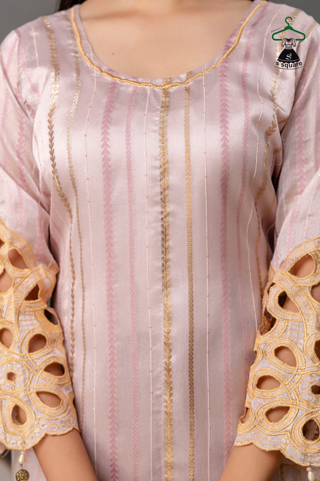 Cutwork 3 Piece Suit With Digital Print Dupatta