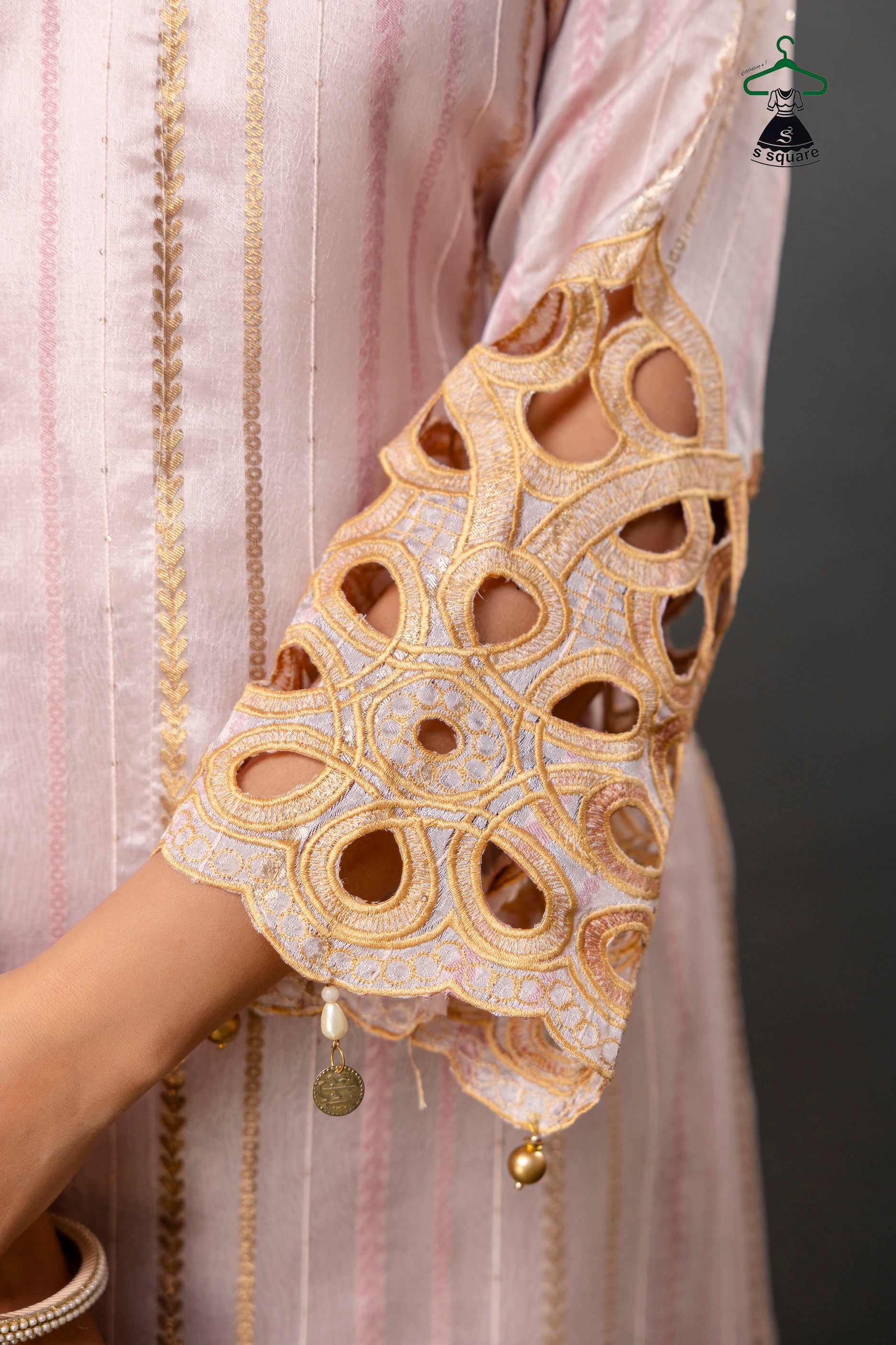 Cutwork 3 Piece Suit With Digital Print Dupatta