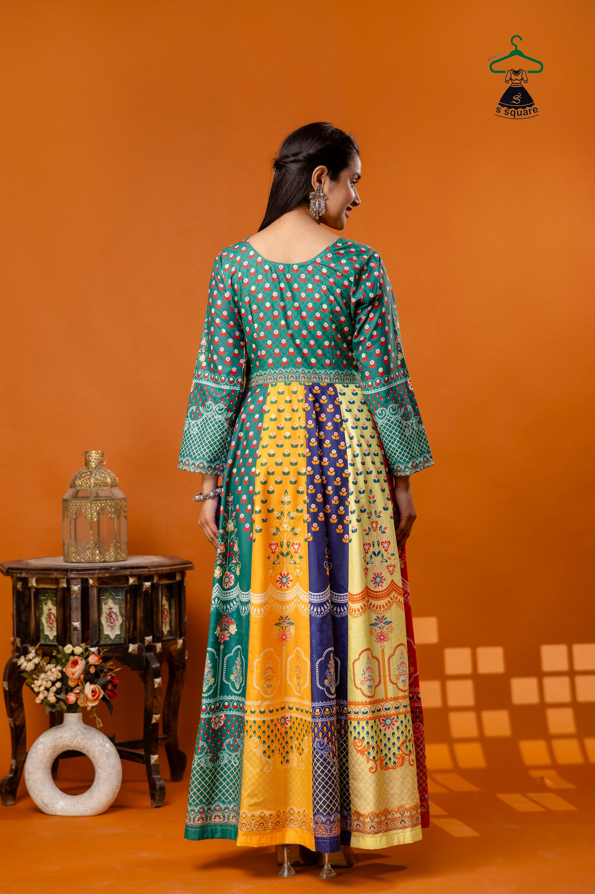 Anarkali On Pure Cotton Cambric