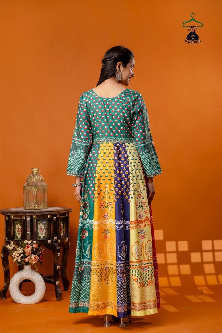 Anarkali On Pure Cotton Cambric