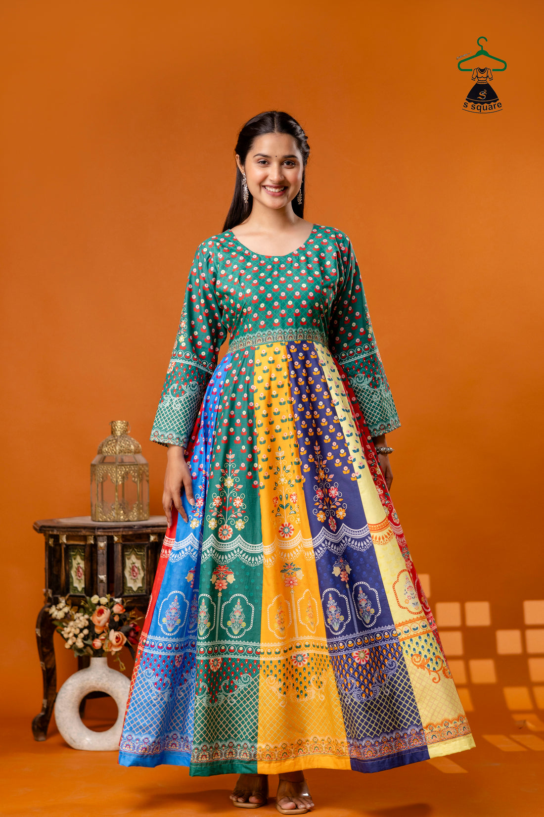Anarkali On Pure Cotton Cambric