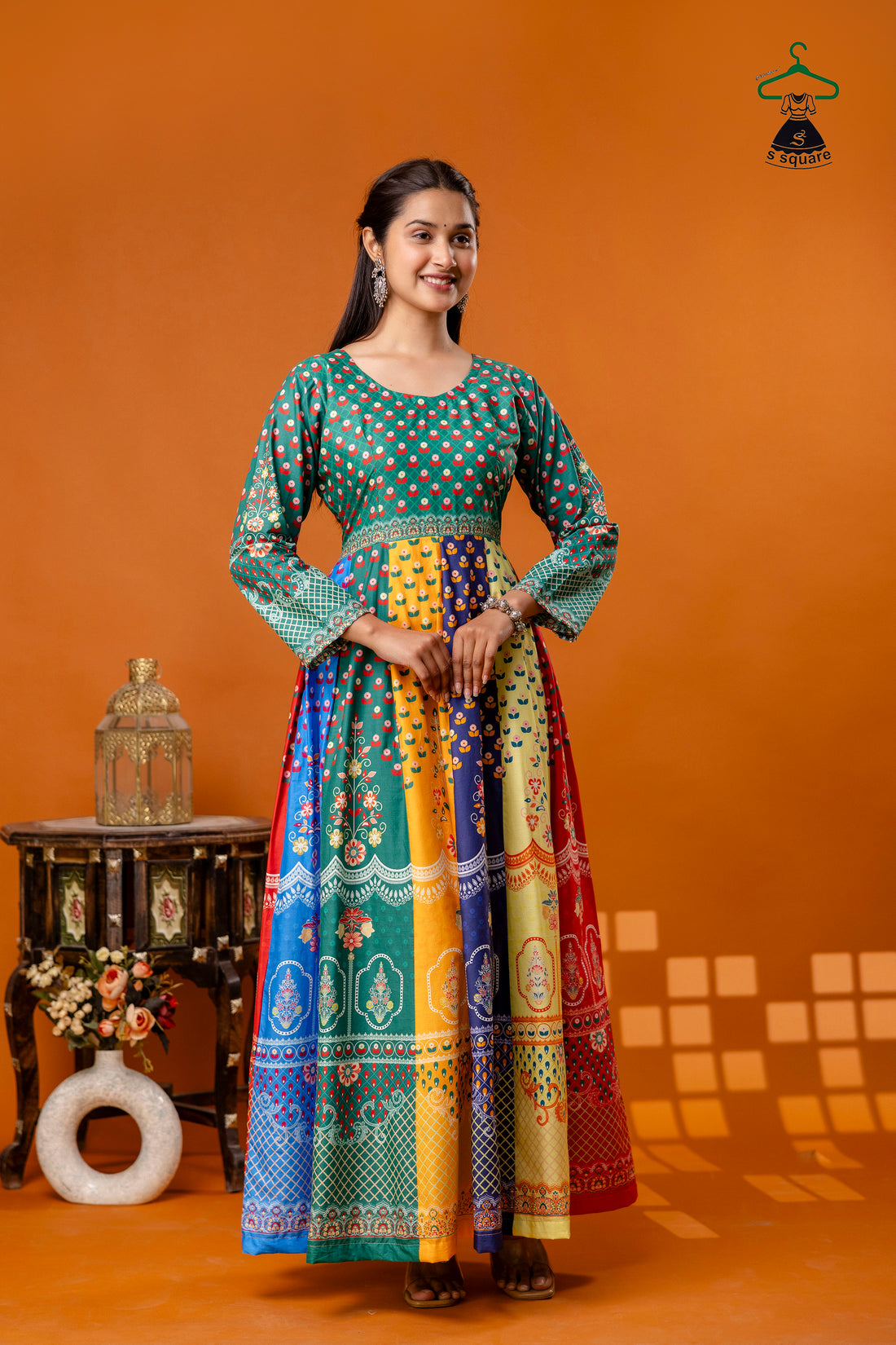Anarkali On Pure Cotton Cambric