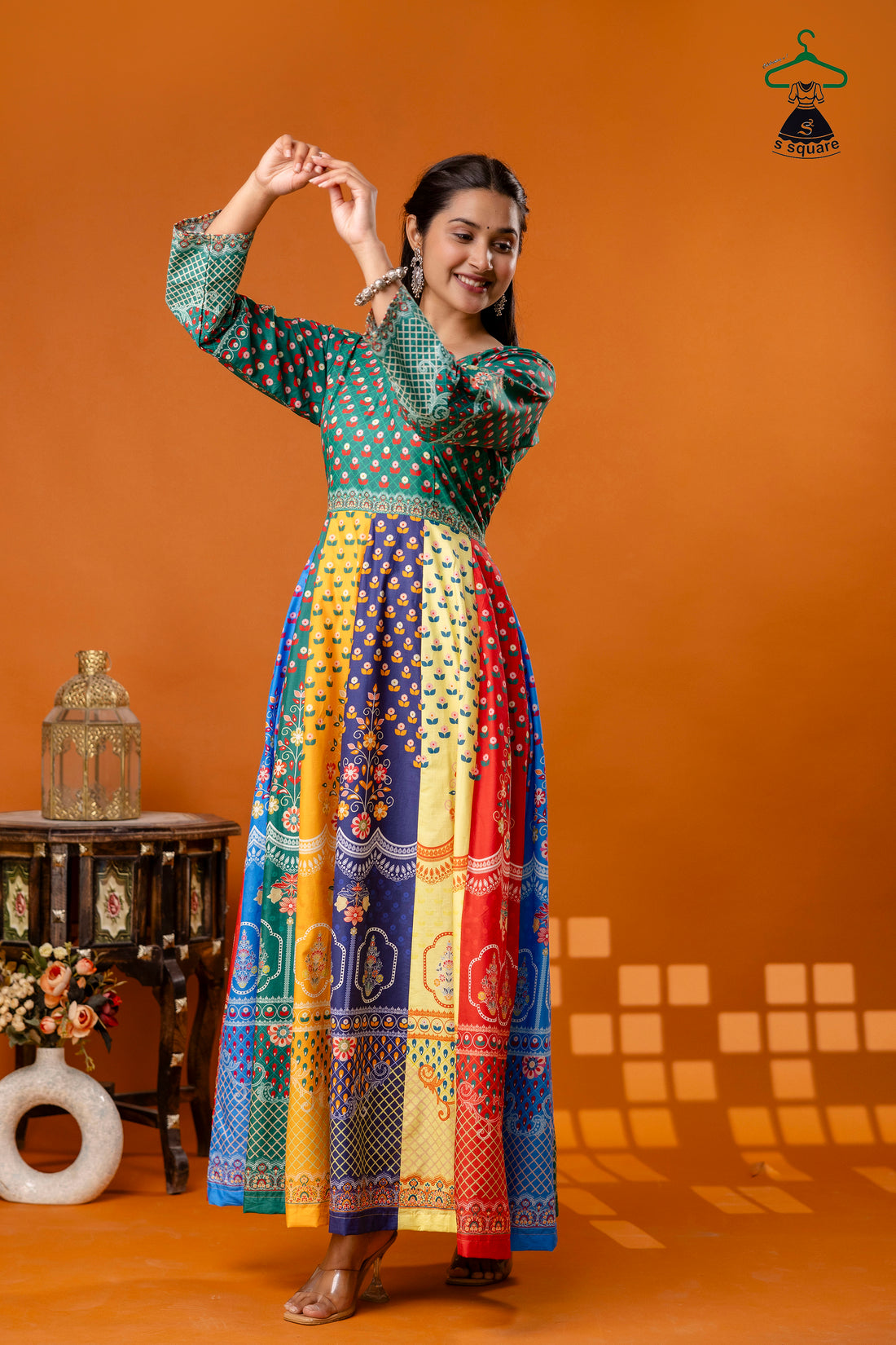 Anarkali On Pure Cotton Cambric