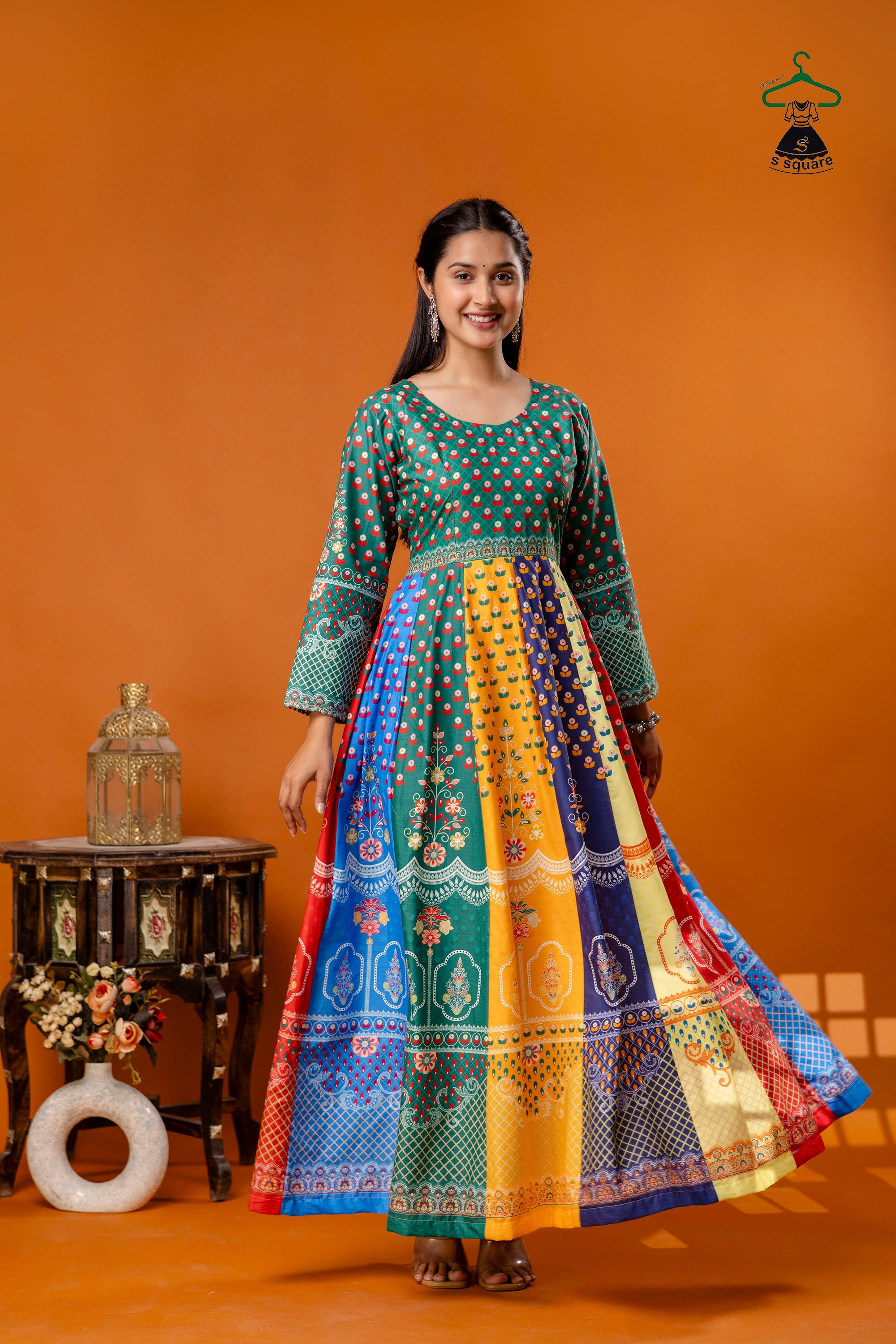 Anarkali On Pure Cotton Cambric