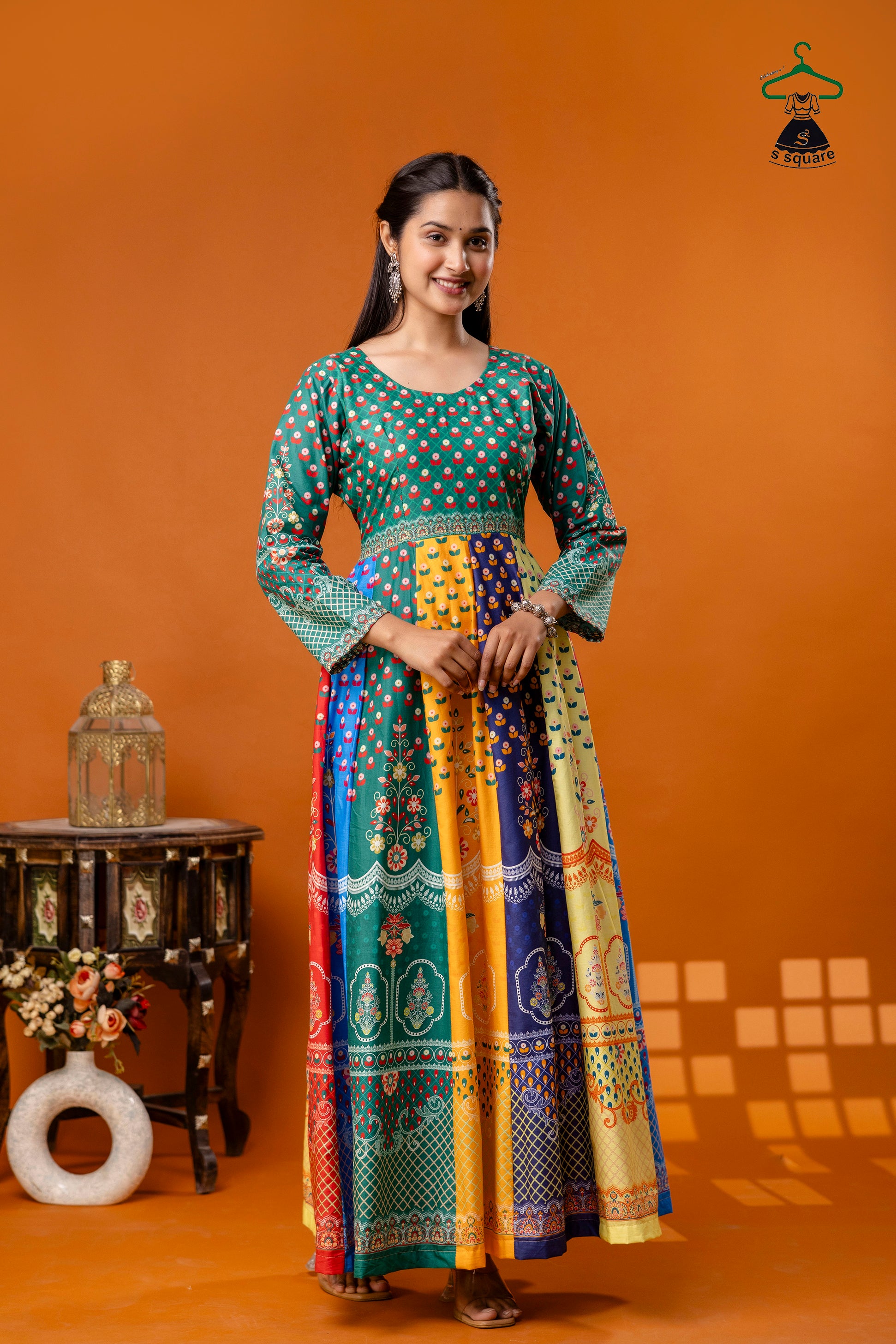 Anarkali On Pure Cotton Cambric