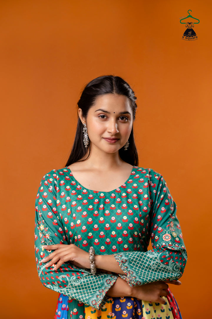 Anarkali On Pure Cotton Cambric