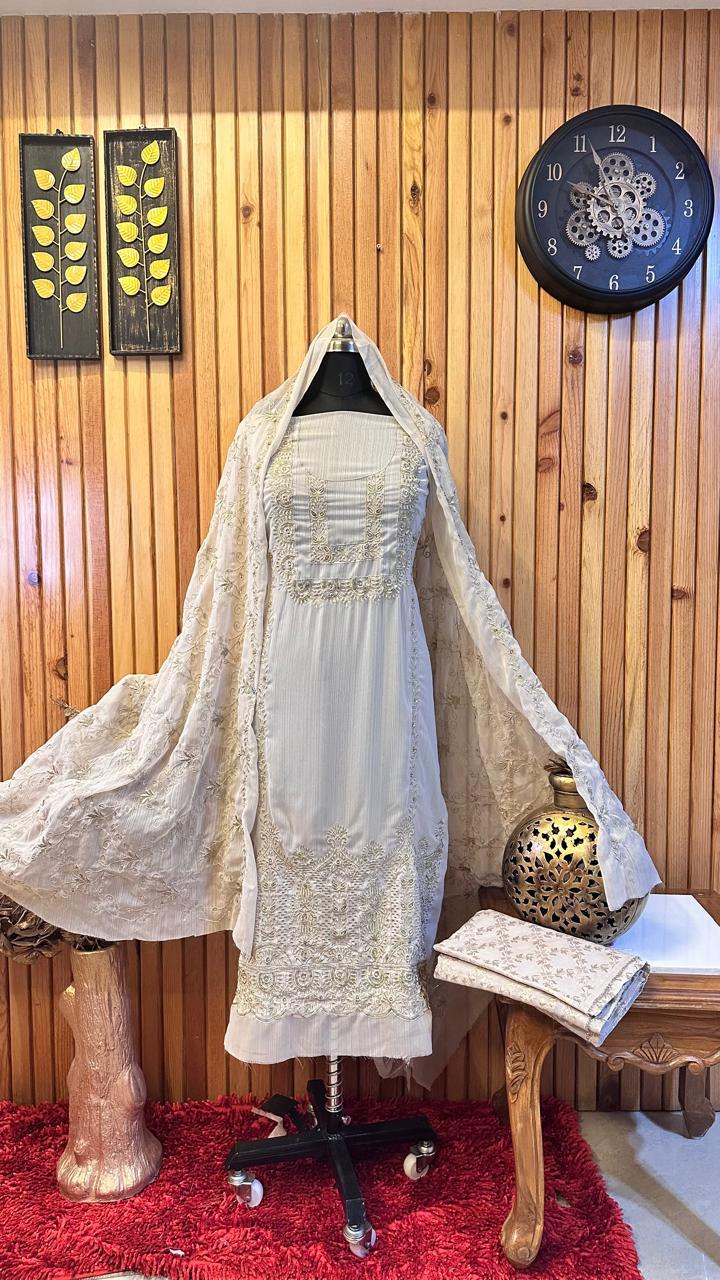 Royal Chikankari Work Kurti